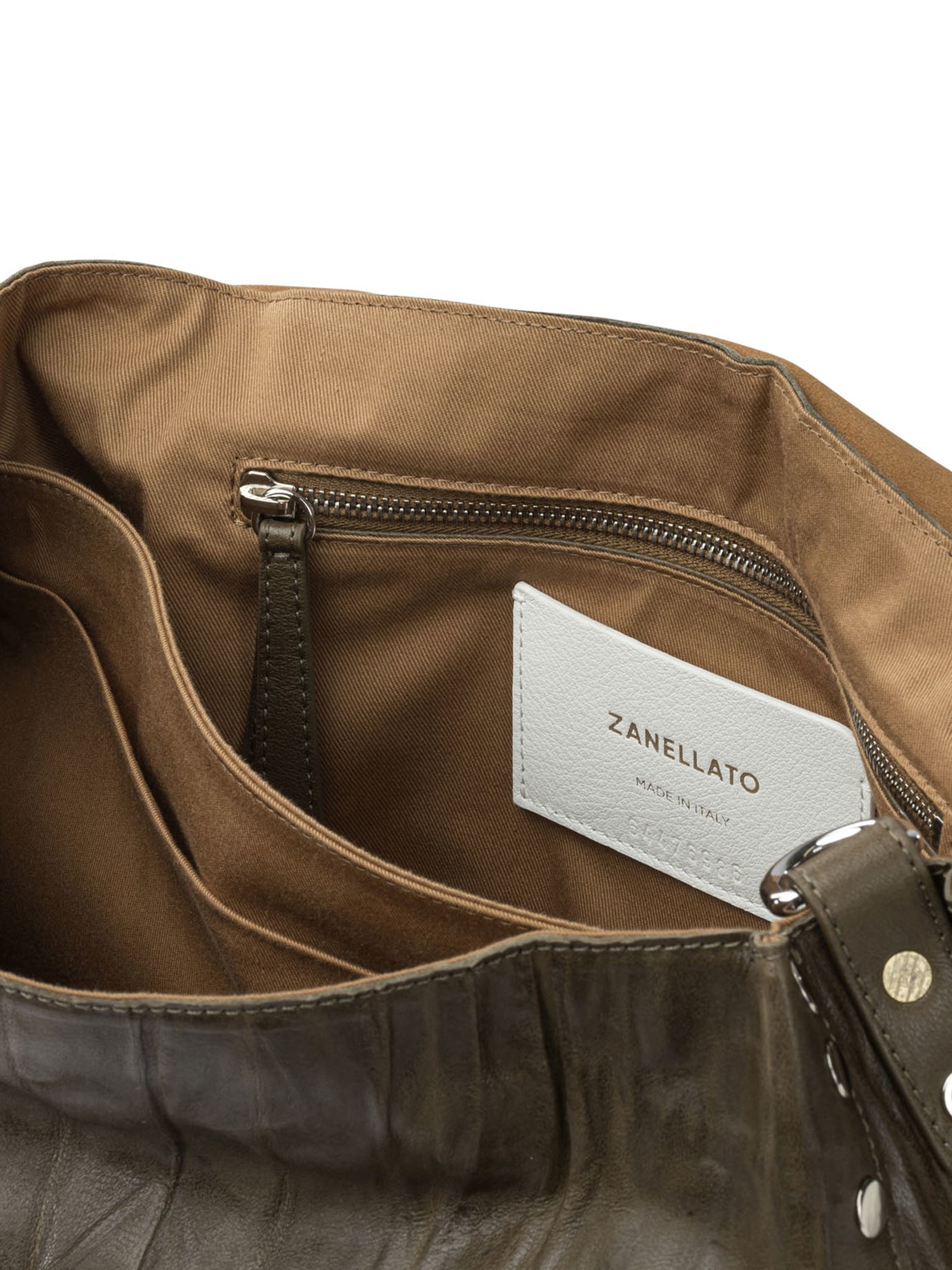 ZANELLATO Mini Pleated Handbag with Adjustable Strap