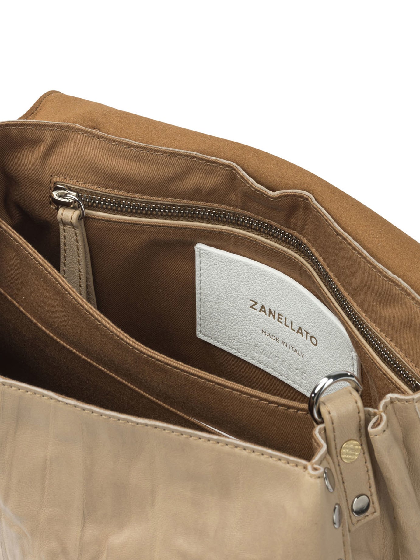 ZANELLATO Mini Handbag with Plissé Detailing