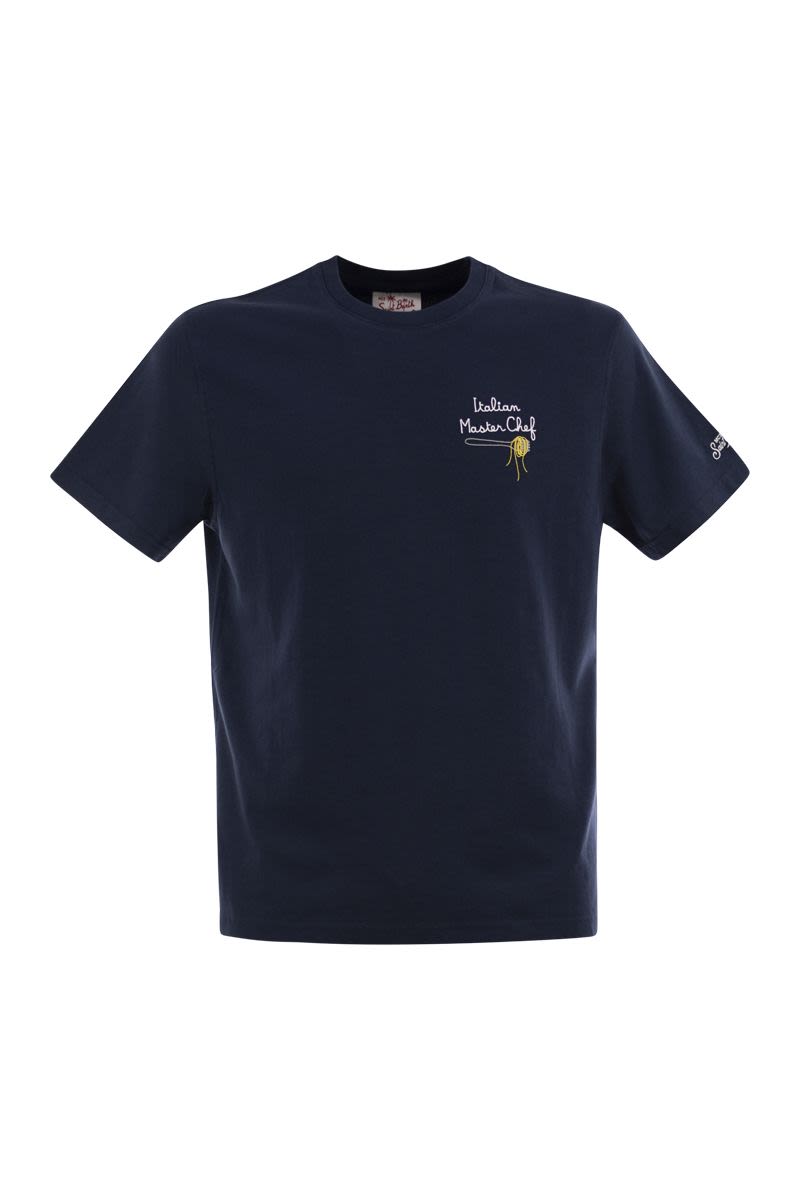 MC2 SAINT BARTH Embroidered Portofino T-Shirt for Men