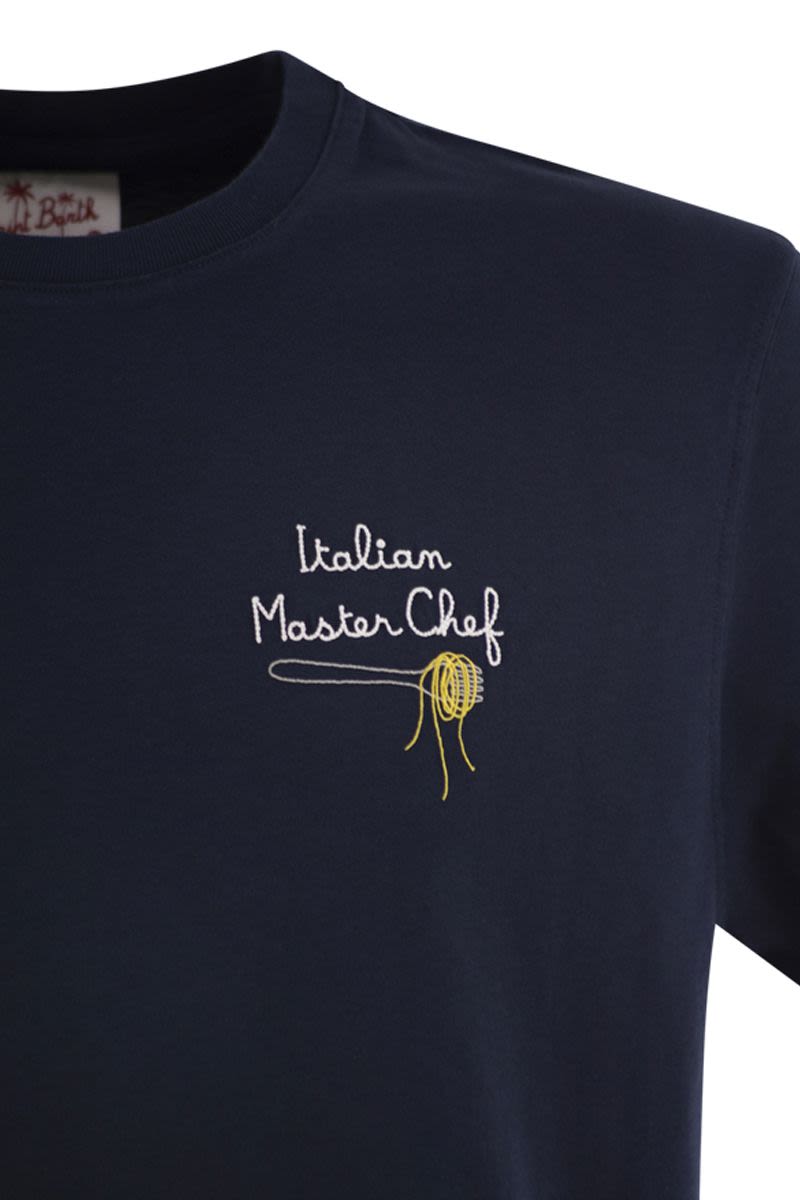 MC2 SAINT BARTH Embroidered Portofino T-Shirt for Men