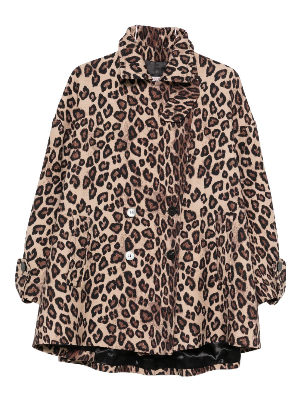 ALBERTO BIANI Double Breasted Wool Caban Jacket for Women