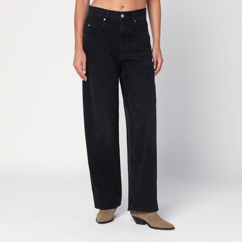 ISABEL MARANT Faded-Effect High-Waisted Jeans for Women