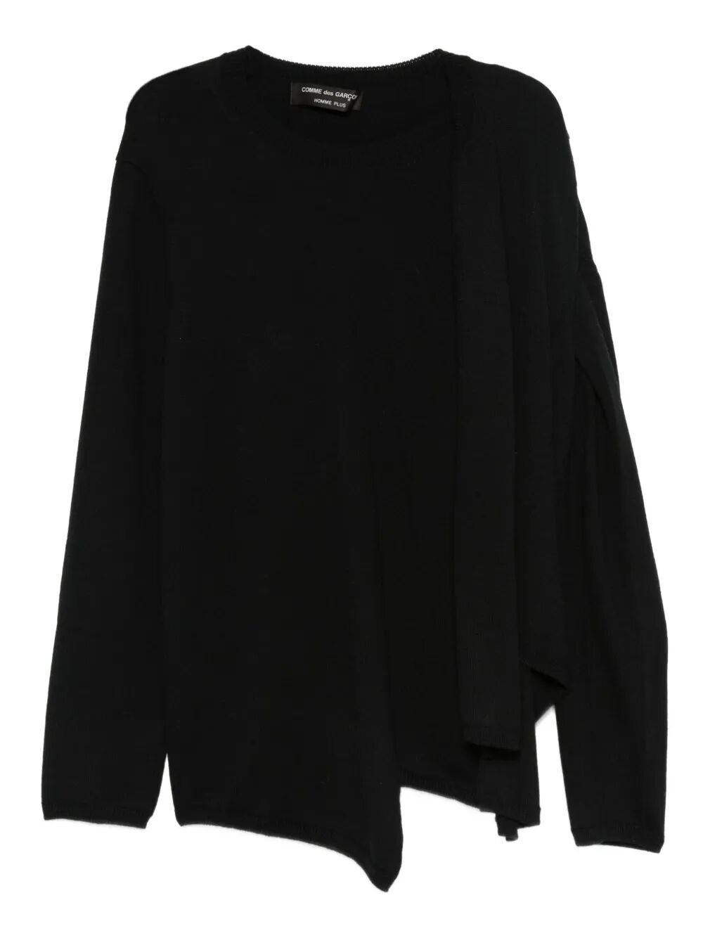 COMME DES GARÇONS HOMME PLUS Asymmetrical Wool Shirt for Men - FW25