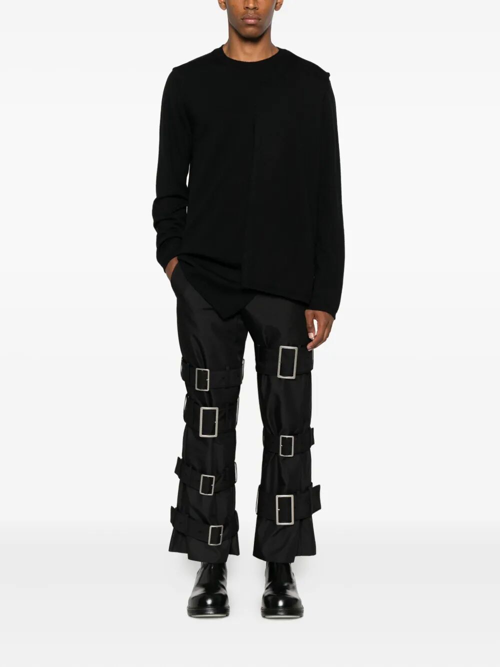 COMME DES GARÇONS HOMME PLUS Asymmetrical Wool Shirt for Men - FW25