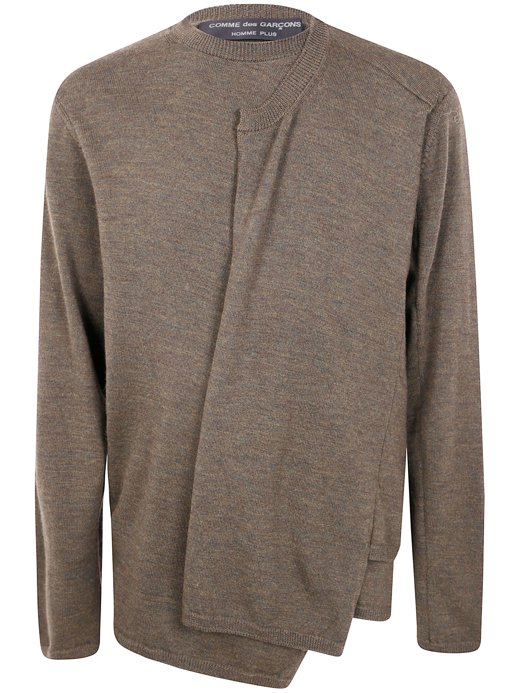 COMME DES GARÇONS HOMME PLUS Asymmetrical Wool Shirt for Men