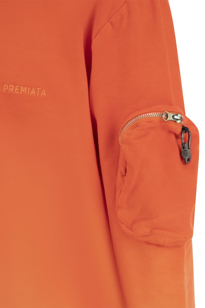 PREMIATA Men's Logo Sweatshirt with Crossneck Design