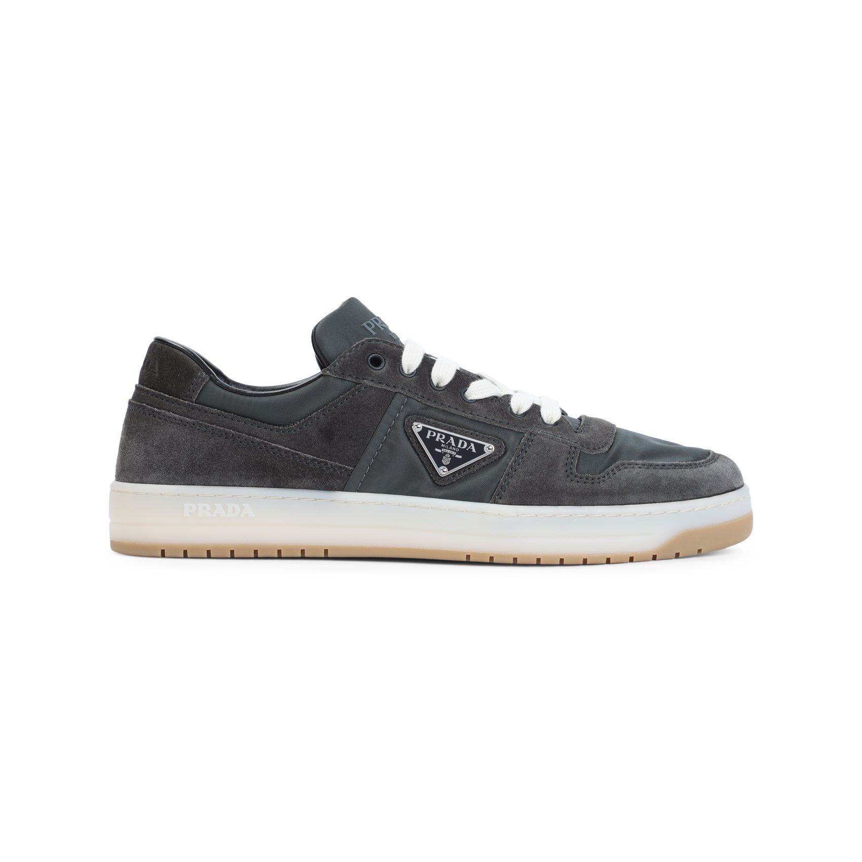 PRADA Luxury Suede Leather Sneakers for Men - Fall Winter 25/26