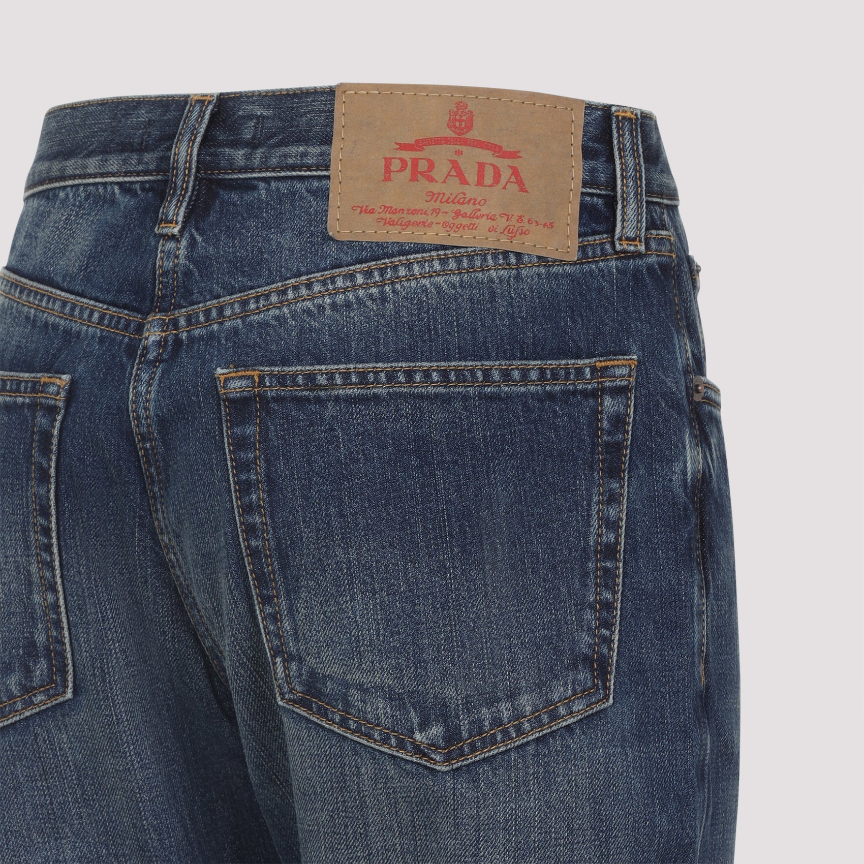 PRADA Classic Cut Cotton Jeans for Women - FW25