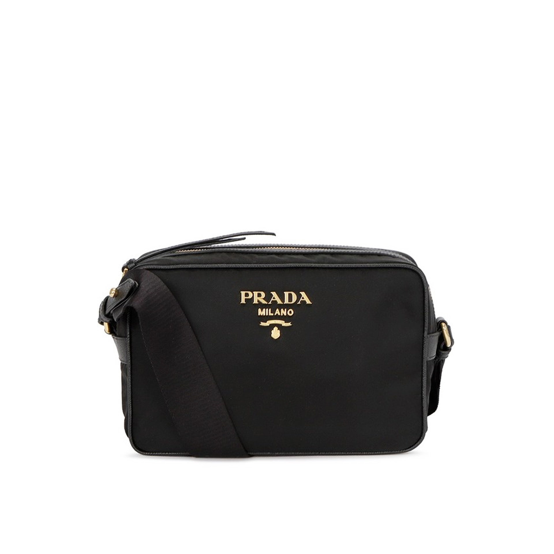 PRADA Mini Nylon Logo Camera Handbag