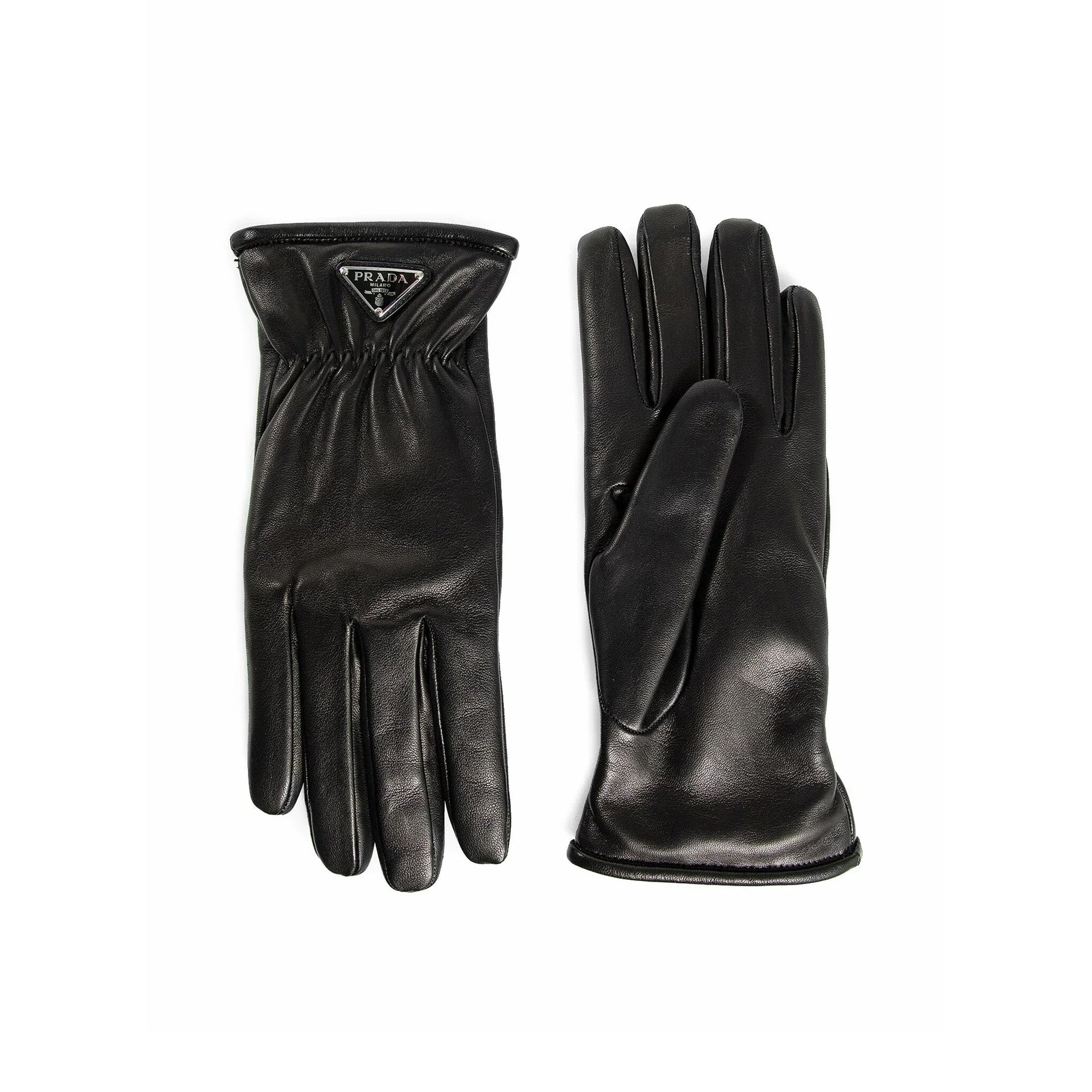 PRADA Elegantly Crafted Leather Gloves for Men