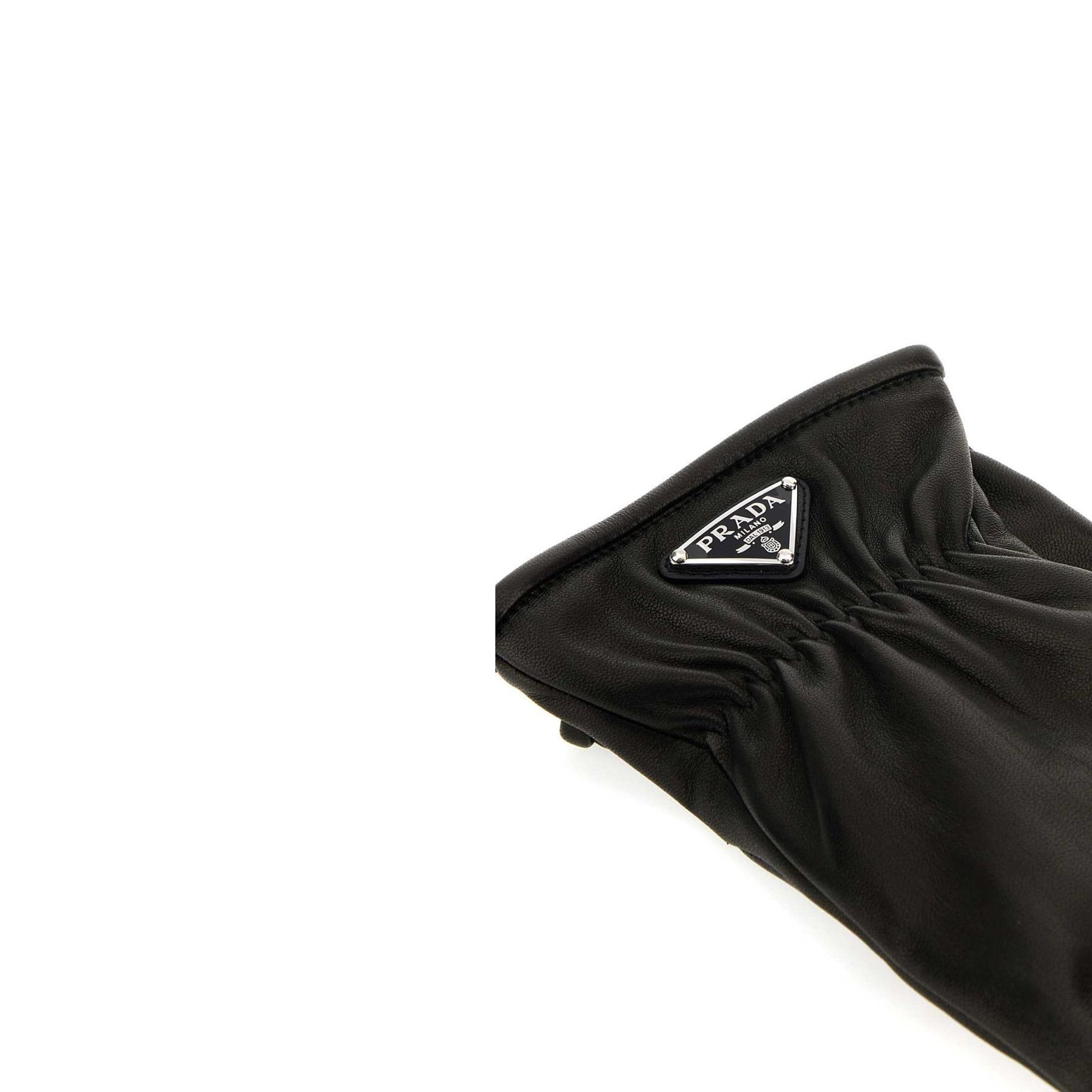 PRADA Elegantly Crafted Leather Gloves for Men
