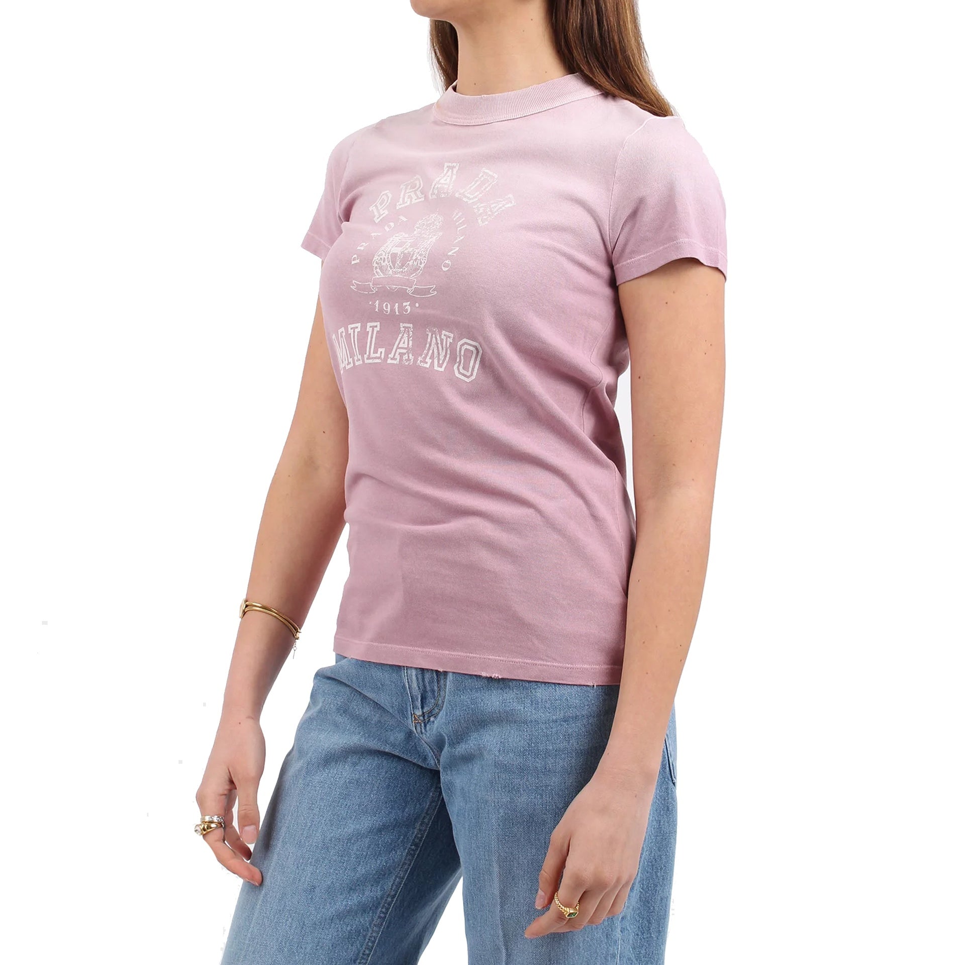 PRADA Logo T-Shirt - Slim Fit - Women's