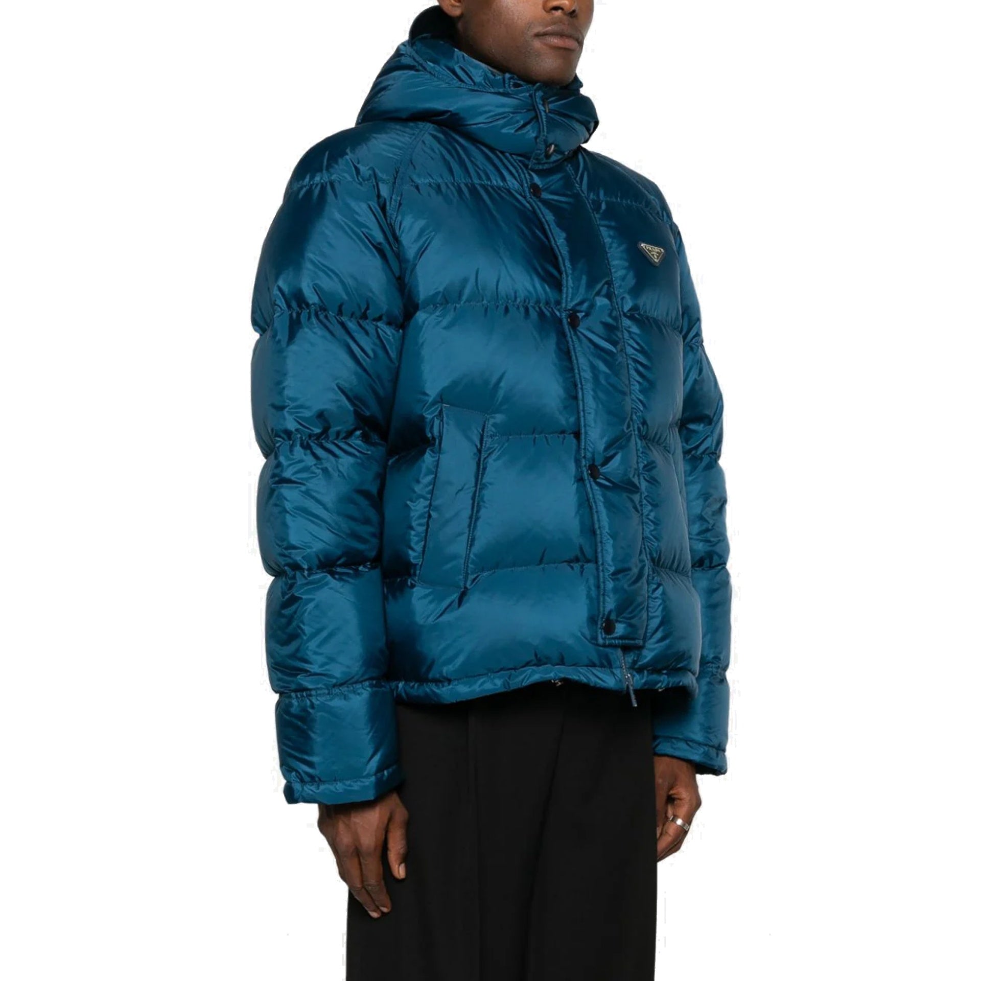 PRADA Triangle Logo Down Jacket for Men