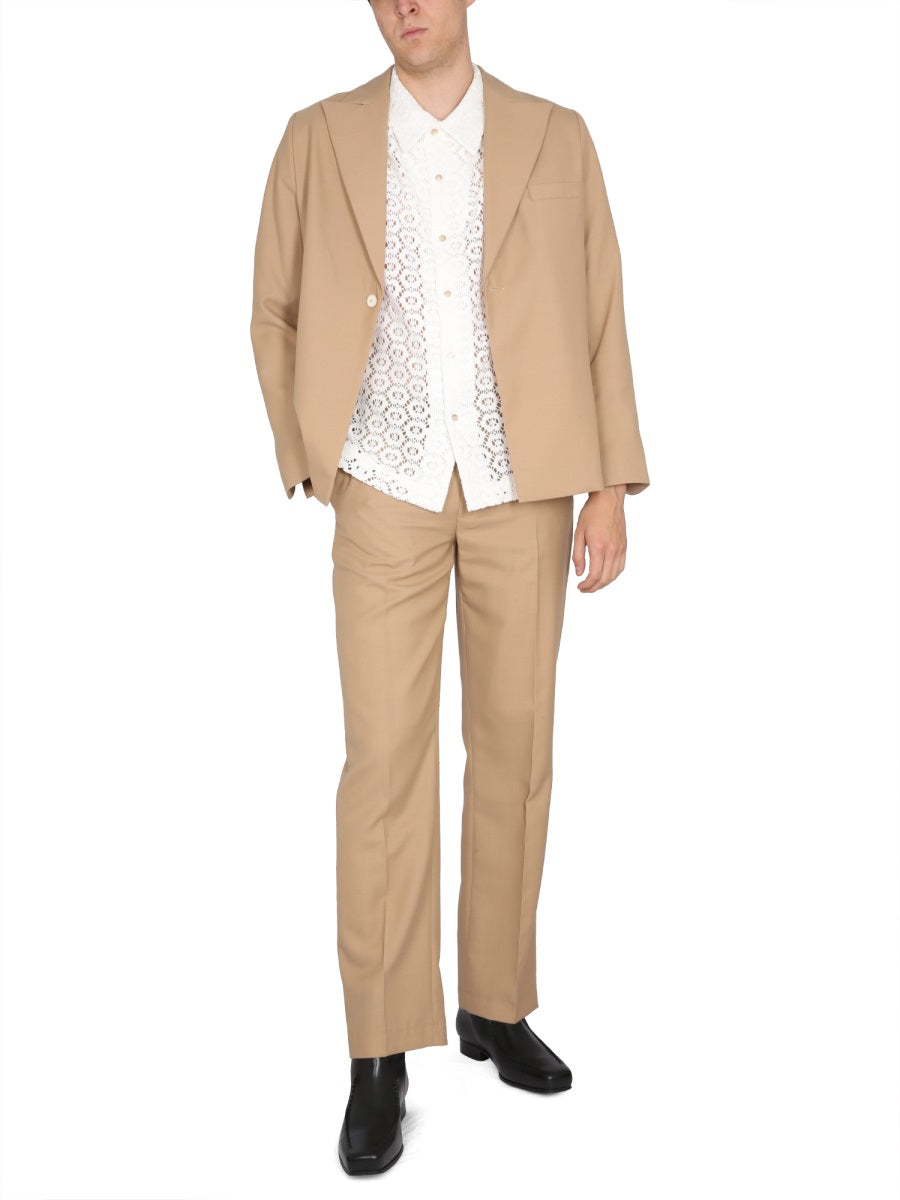 SÉFR Power Blazer with Peaked Lapels