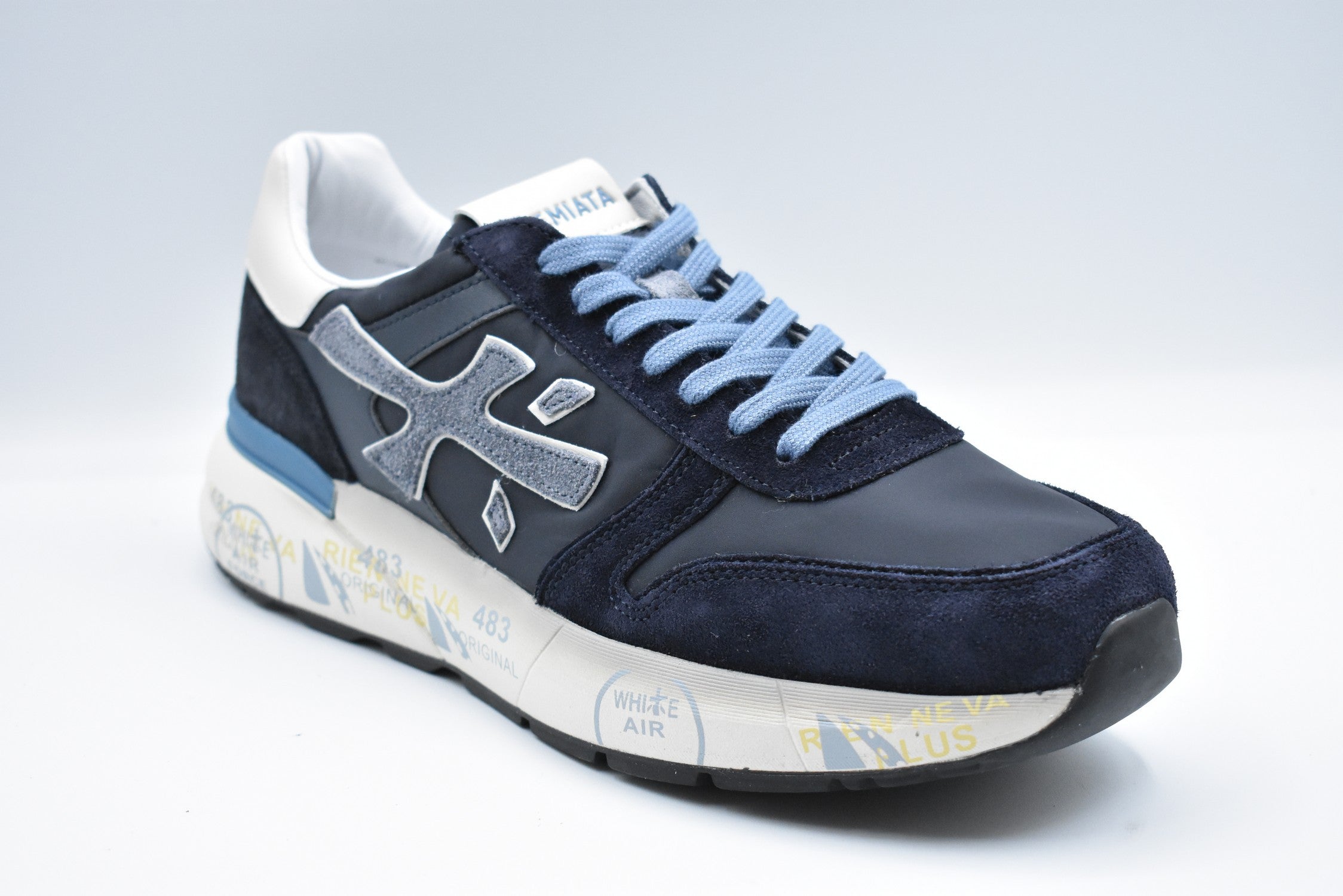 PREMIATA Stylish Low Top Lace-Up Shoes for Men