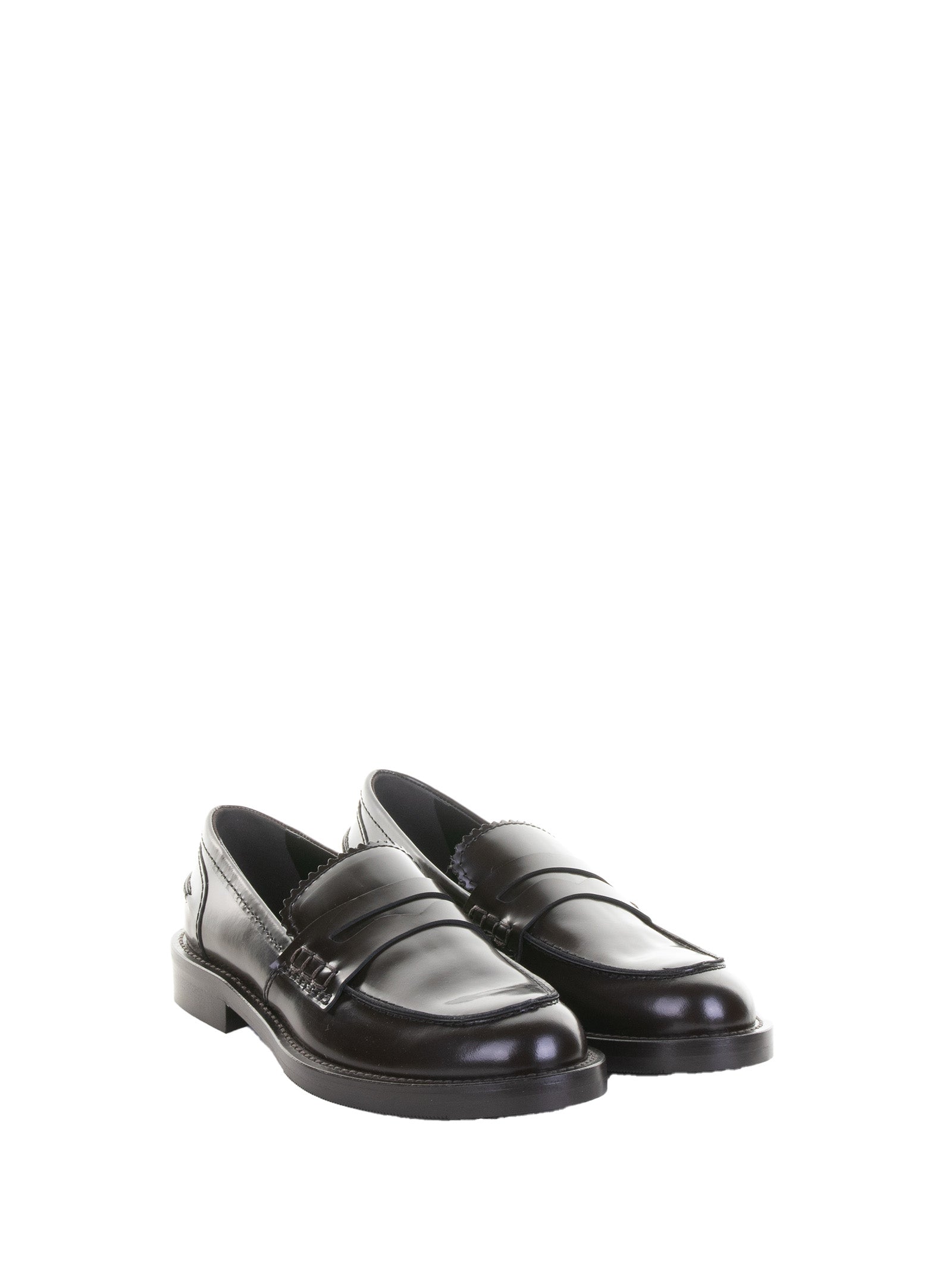 GUGLIELMO ROTTA Leather Moccasin with Leather Sole for Women