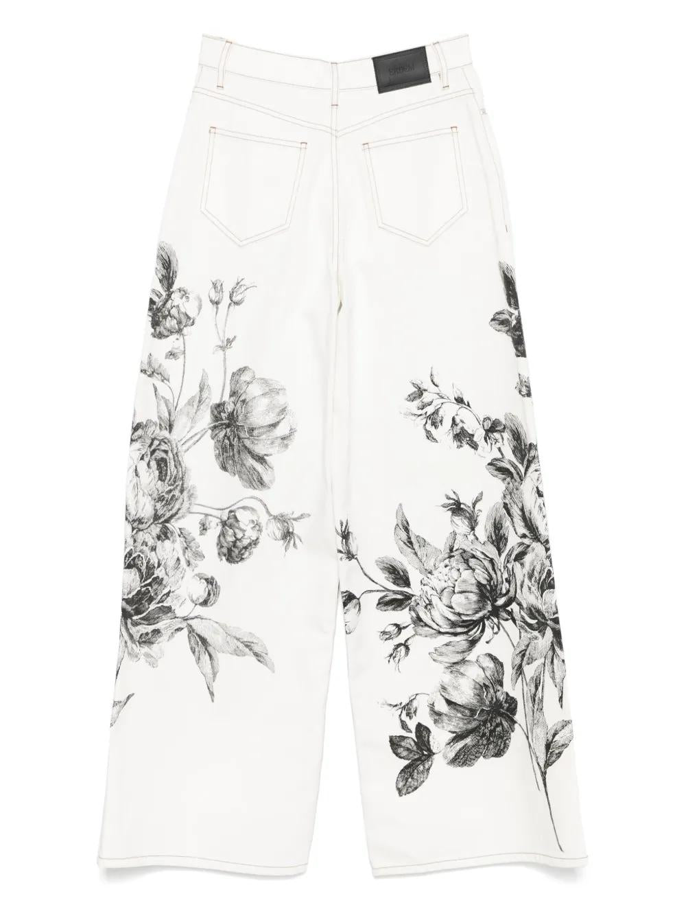 ERDEM Floral Embellished Women's Jeans