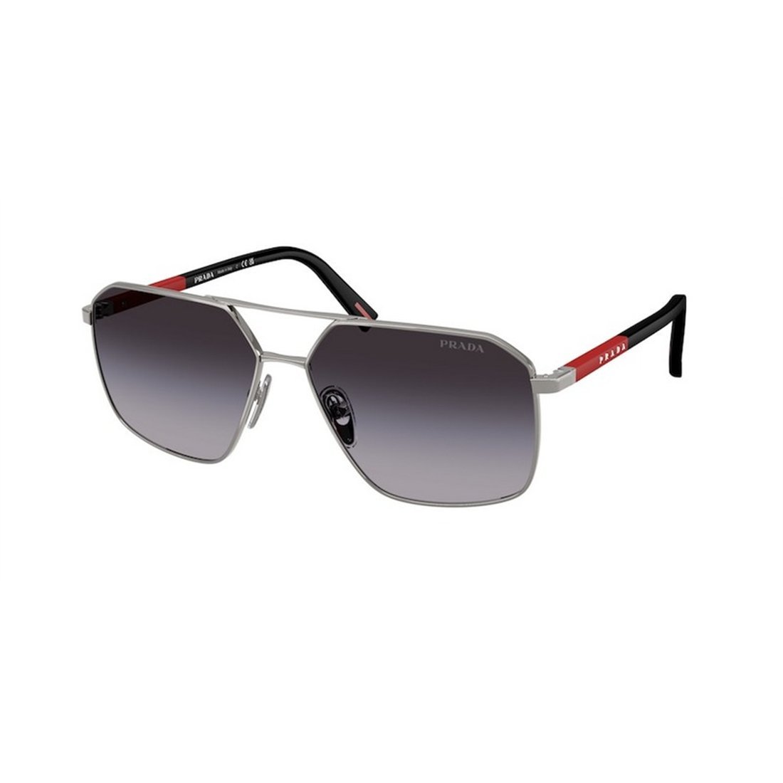 PRADA LINEA ROSSA Sleek Metal Sunglasses for Men