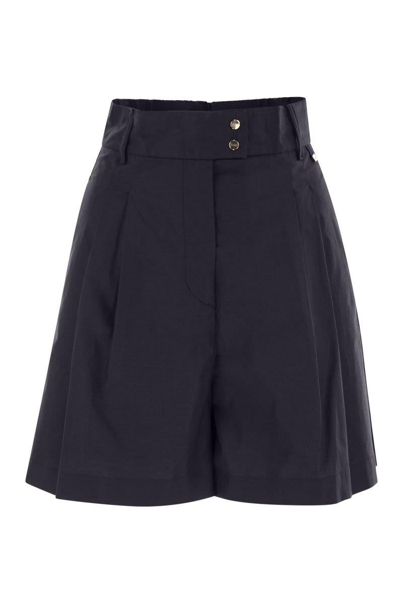 HERNO Dynamic Stretch Cotton Bermuda Shorts for Women