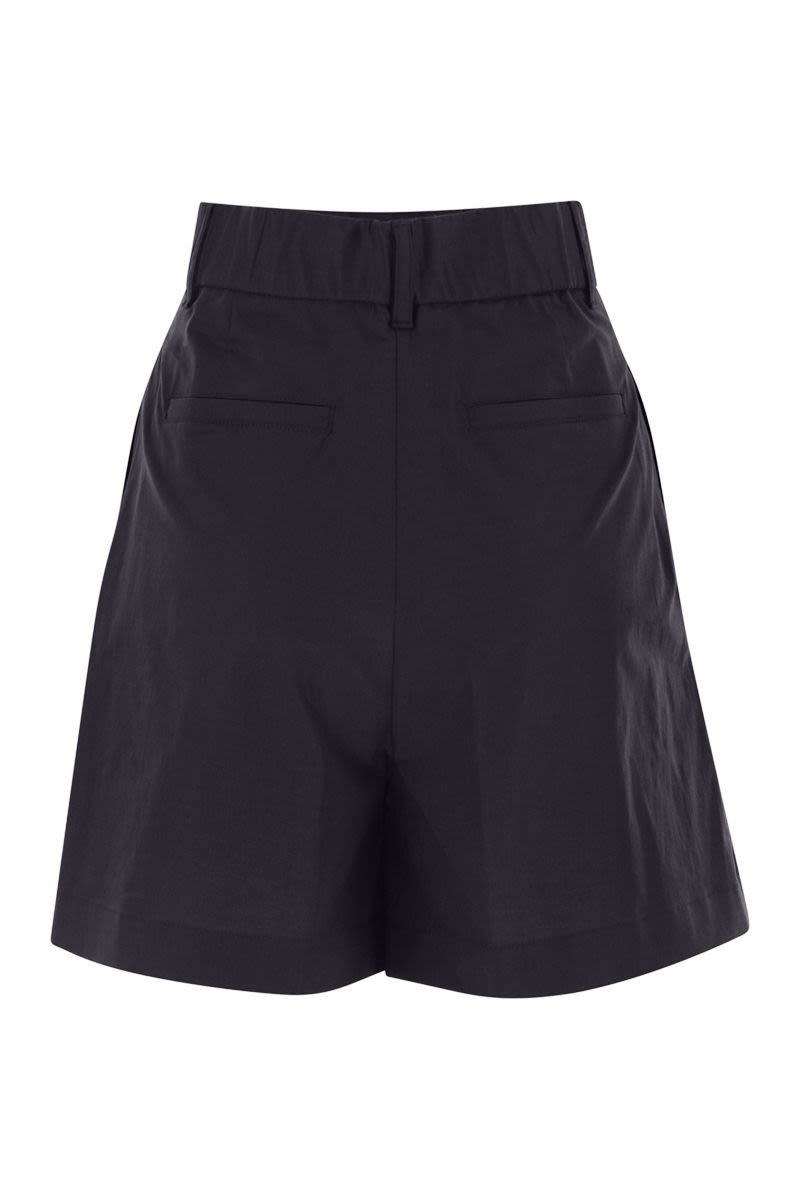 HERNO Dynamic Stretch Cotton Bermuda Shorts for Women
