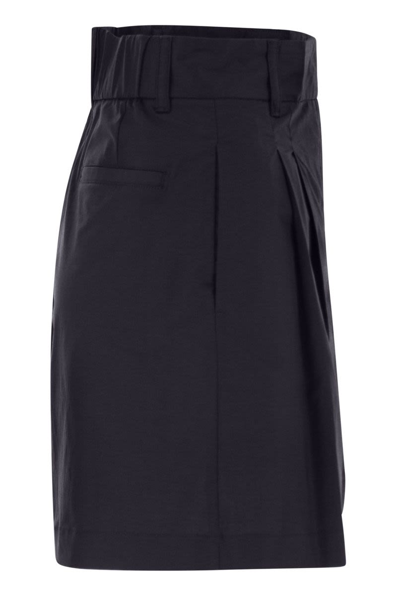 HERNO Dynamic Stretch Cotton Bermuda Shorts for Women