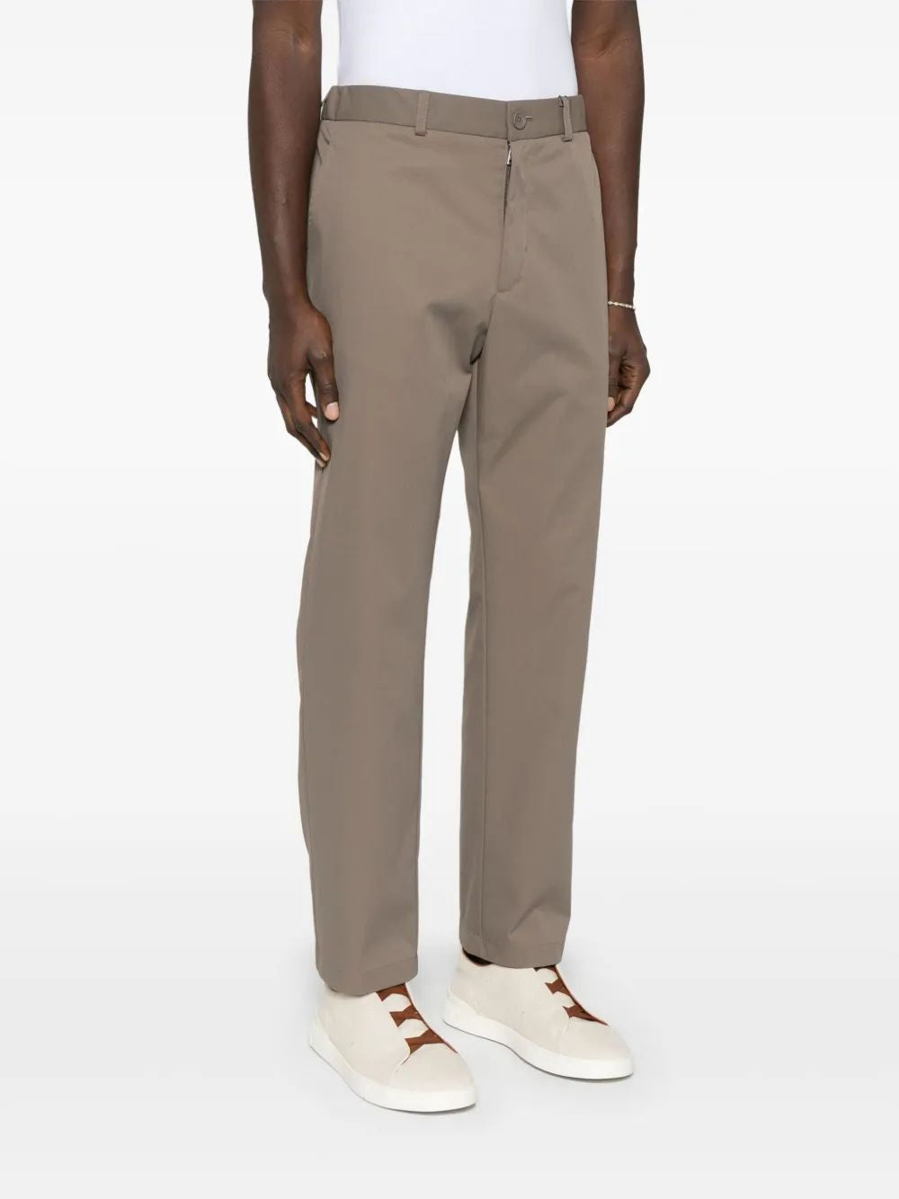 HERNO Cotton Feel Straight-Leg Trousers for Men