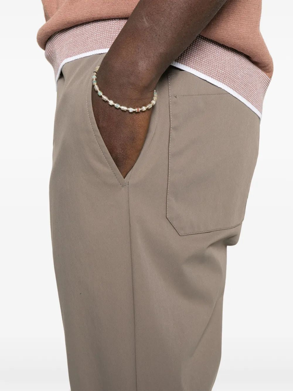 HERNO Cotton Feel Straight-Leg Trousers for Men