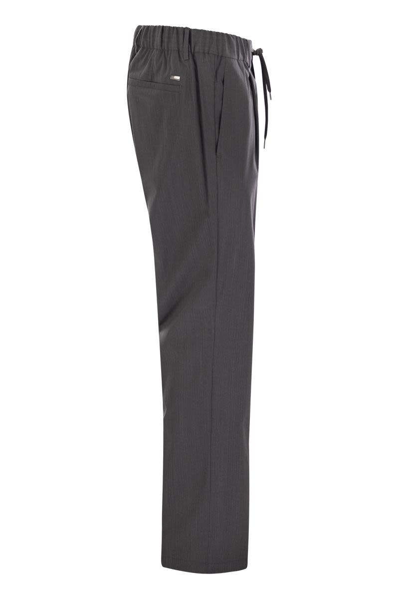 HERNO Lightweight Water-Resistant Trousers for Men