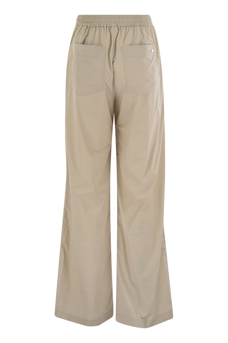 HERNO Stretch Nylon Trousers with Drawstring Waist