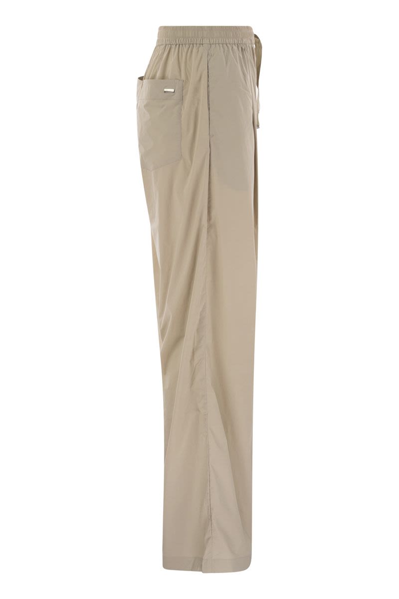 HERNO Stretch Nylon Trousers with Drawstring Waist
