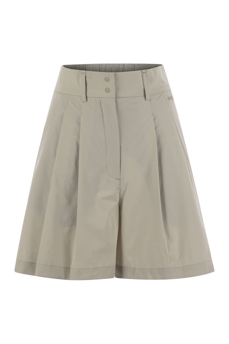 HERNO Women's Relaxed Fit Stretch Nylon Mini Shorts