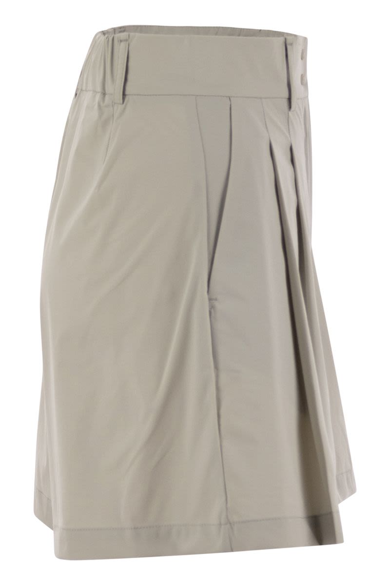 HERNO Women's Relaxed Fit Stretch Nylon Mini Shorts