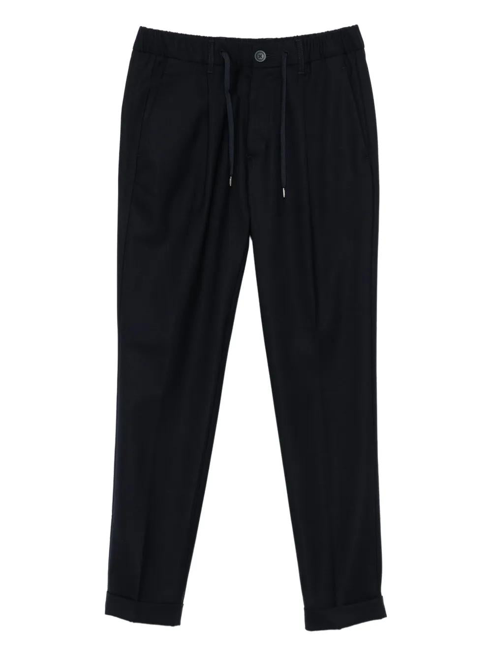 HERNO Pleated Drawstring Trousers for Men