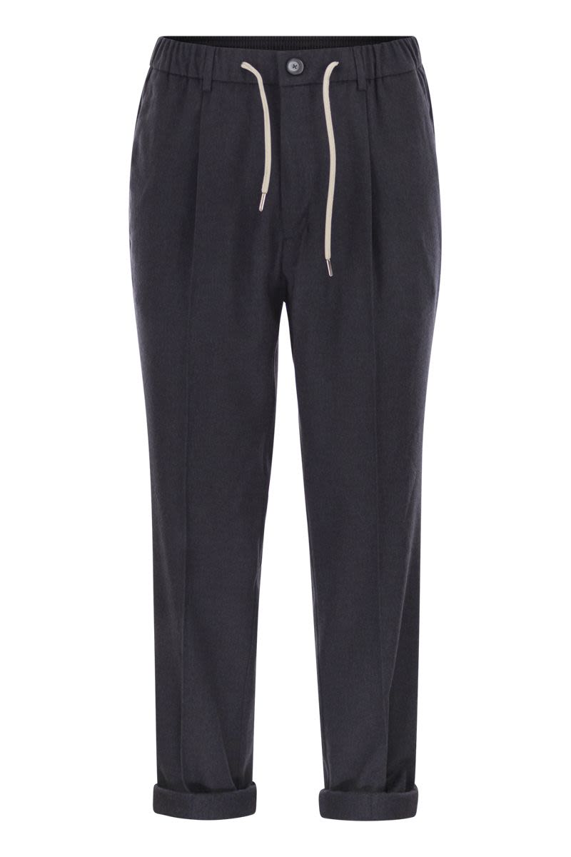 HERNO Cashmere and Silk Trousers for Men - Regular Fit