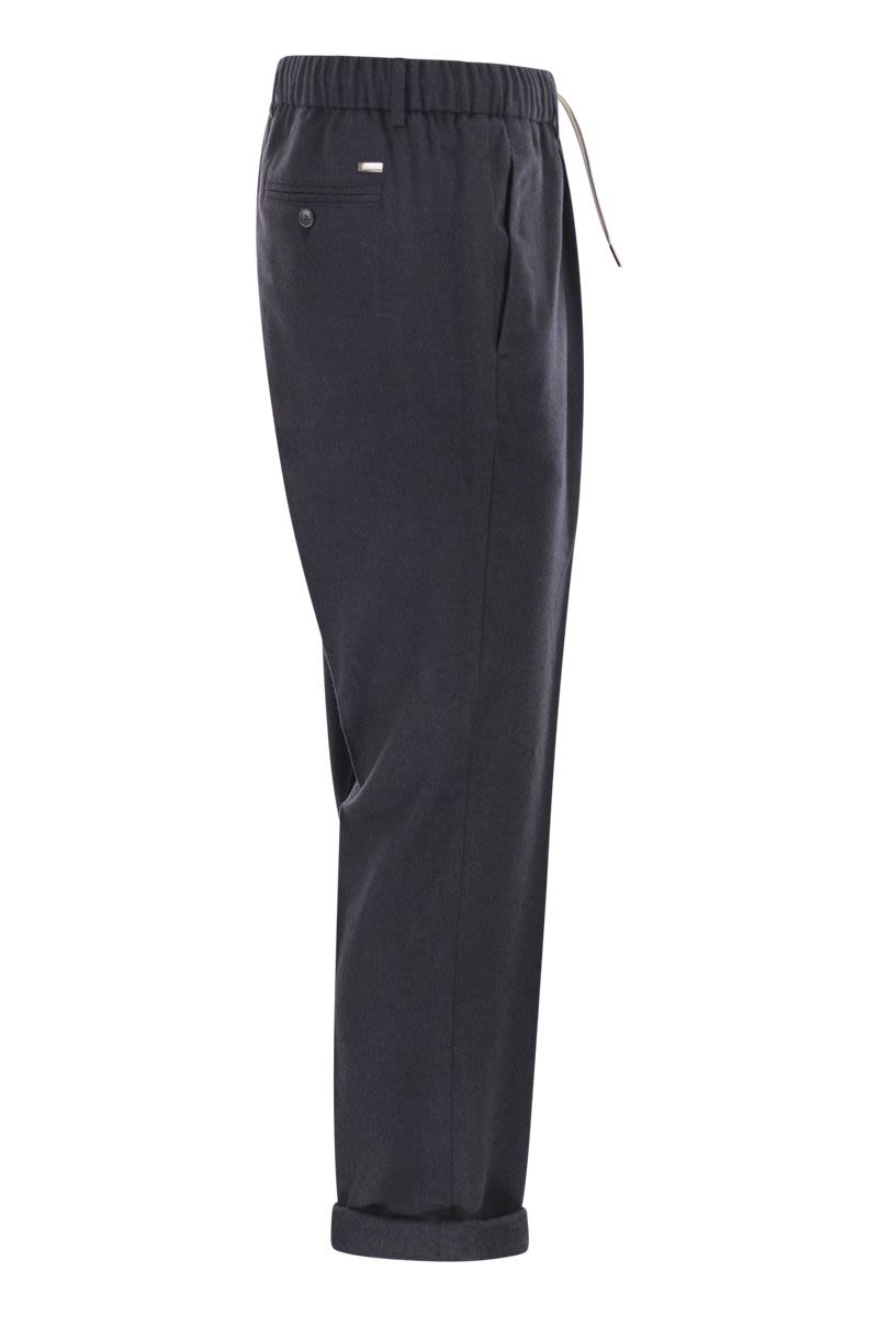 HERNO Cashmere and Silk Trousers for Men - Regular Fit