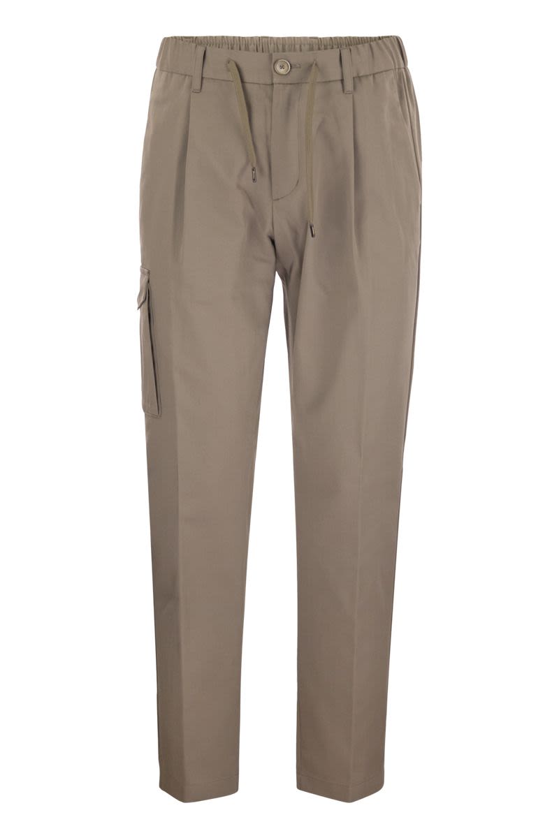 HERNO Pure Cotton Resort Cargo Trousers