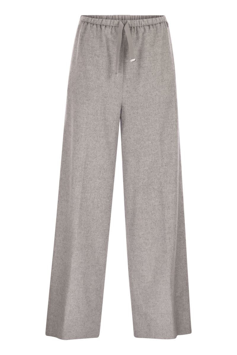 HERNO Resort Trousers in Cashmere and Silk - Regular Fit