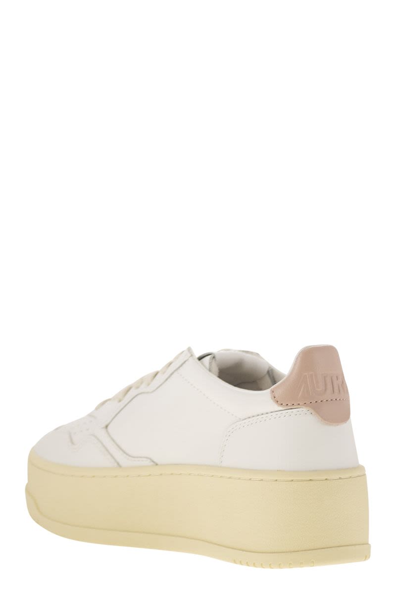 AUTRY Elevated Platform Leather Trainers for Women