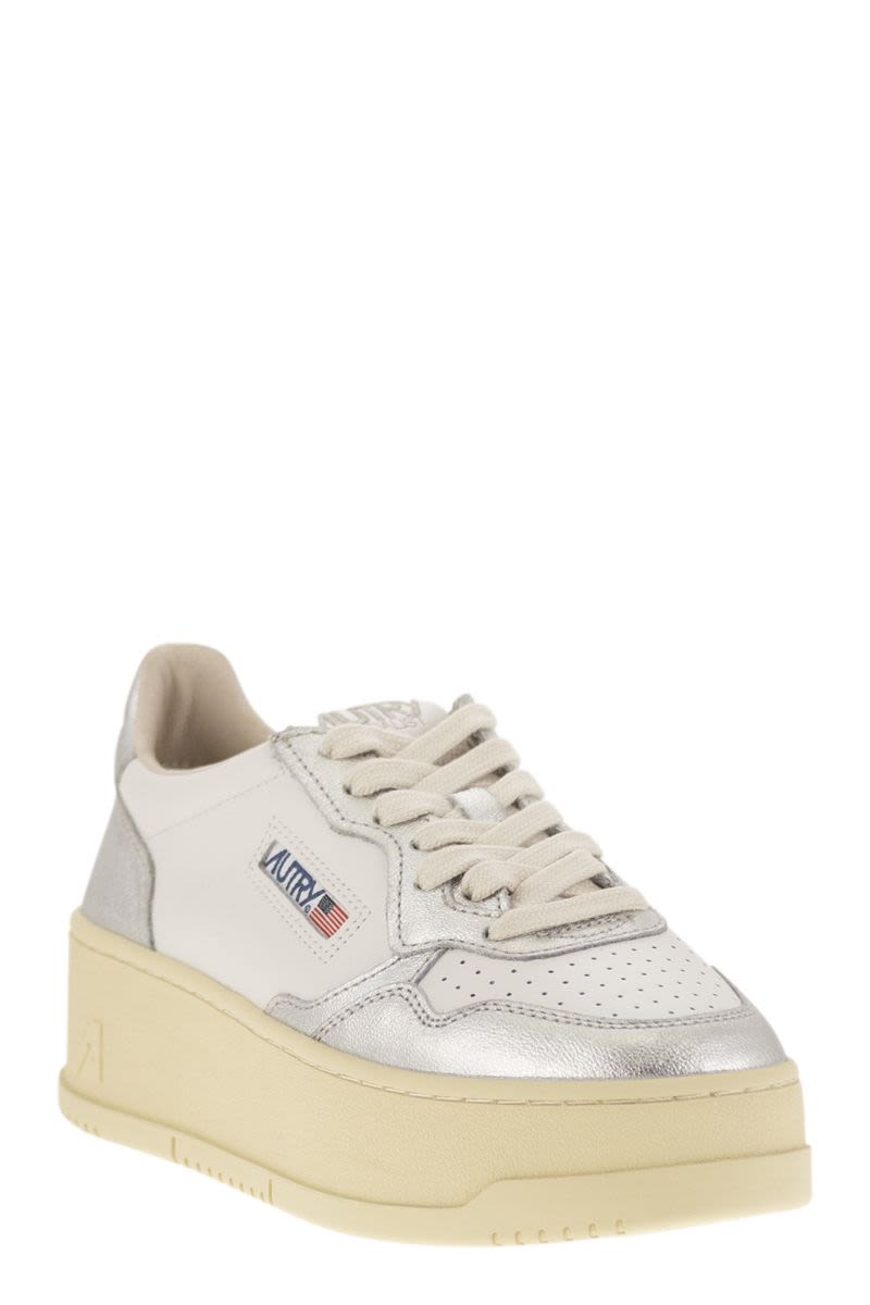 AUTRY Elevated Platform Leather Trainers - Women's Sneakers