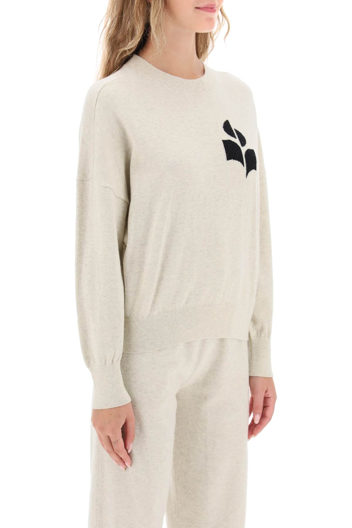 ISABEL MARANT ETOILE Karin Intarsia Logo Cardigan (Women's, Mini)