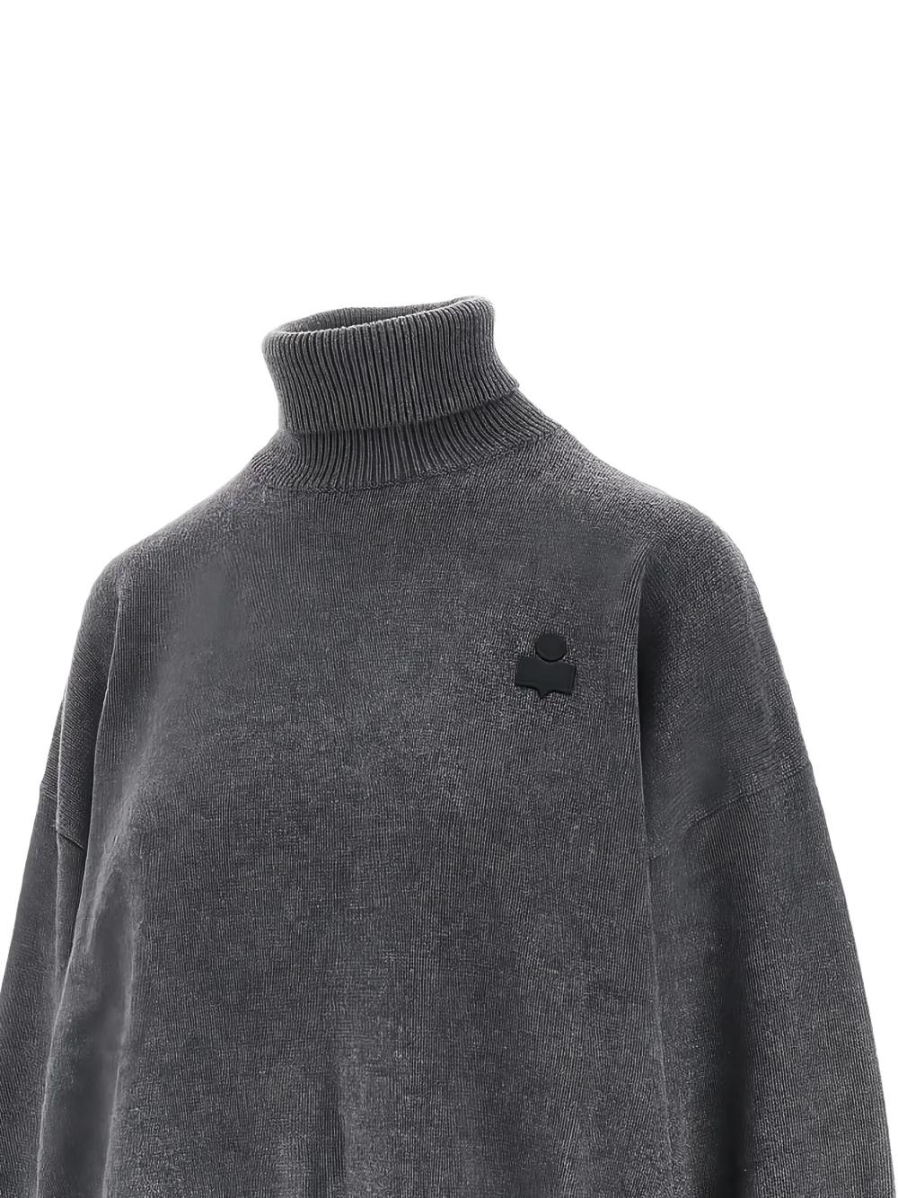 ISABEL MARANT ETOILE Roll Neck Sweater with Embroidered Logo