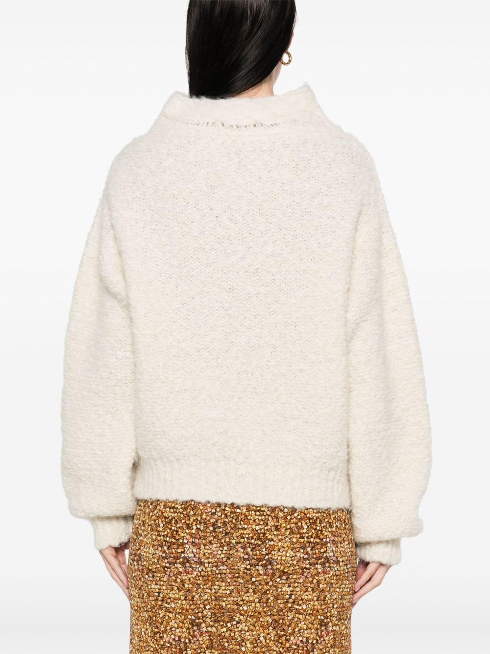ISABEL MARANT Wool Pullover with Drop Shoulder Design
