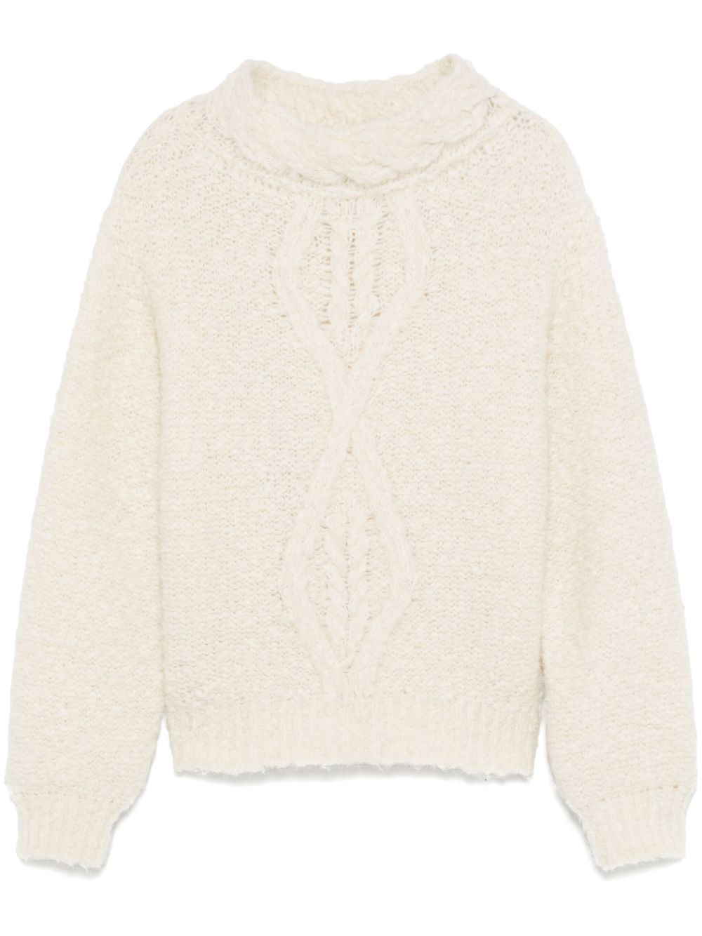 ISABEL MARANT Wool Pullover with Drop Shoulder Design