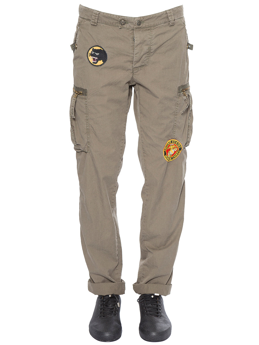 HISTORY REPEATS Men's Mini Cargo Trousers with Patches - Size 50