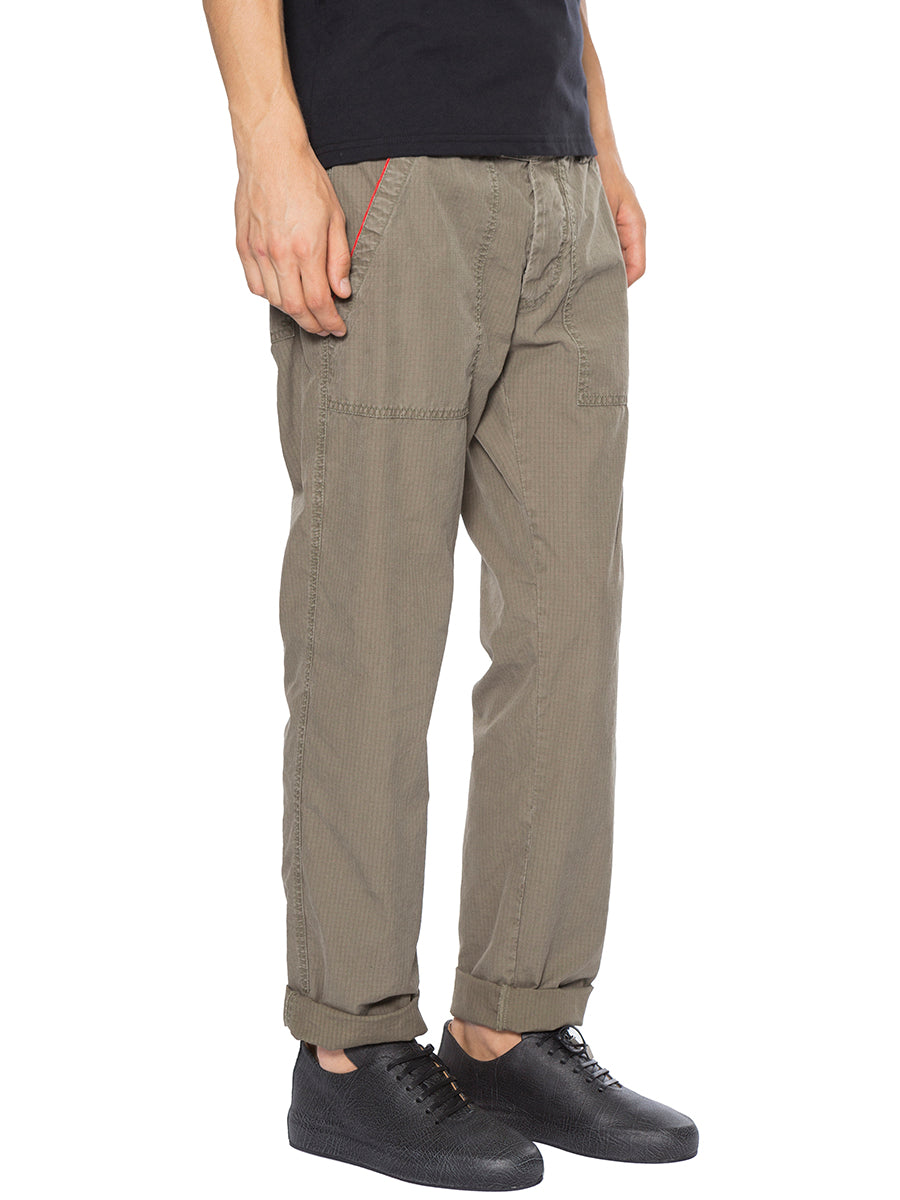 HISTORY REPEATS Ripstop Cotton Trousers Size 50 with Contrasting Details