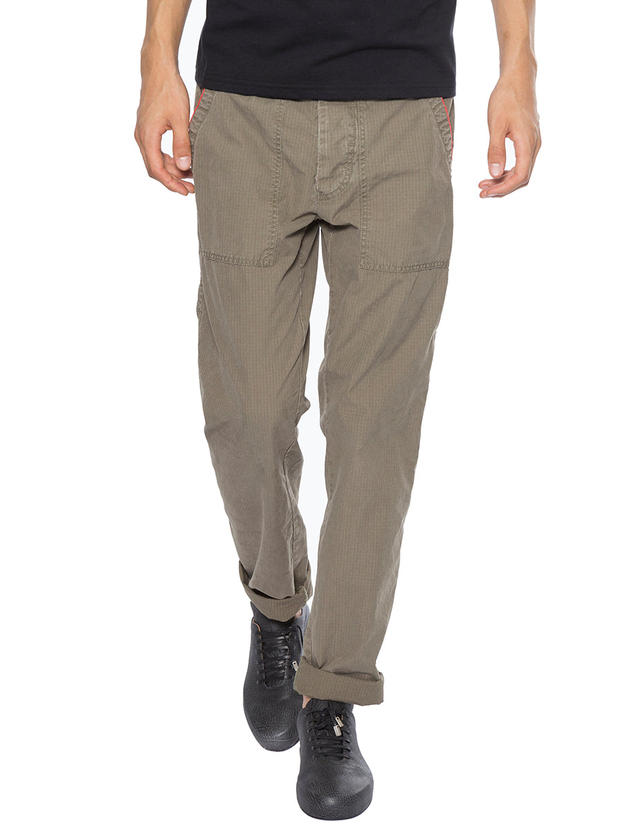 HISTORY REPEATS Ripstop Cotton Trousers Size 50 with Contrasting Details