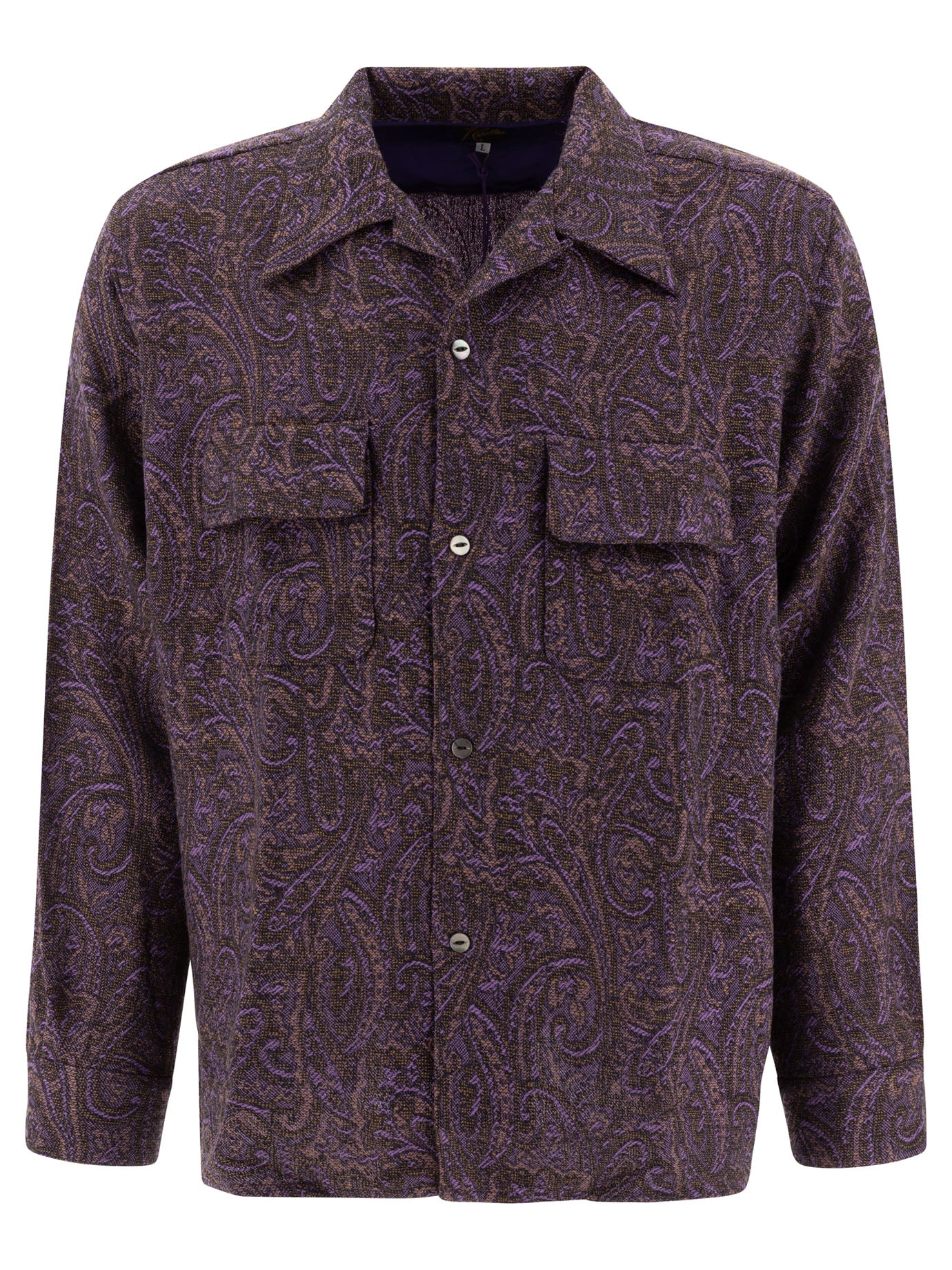 NEEDLES Relaxed Fit Paisley Wool Shirt for Men