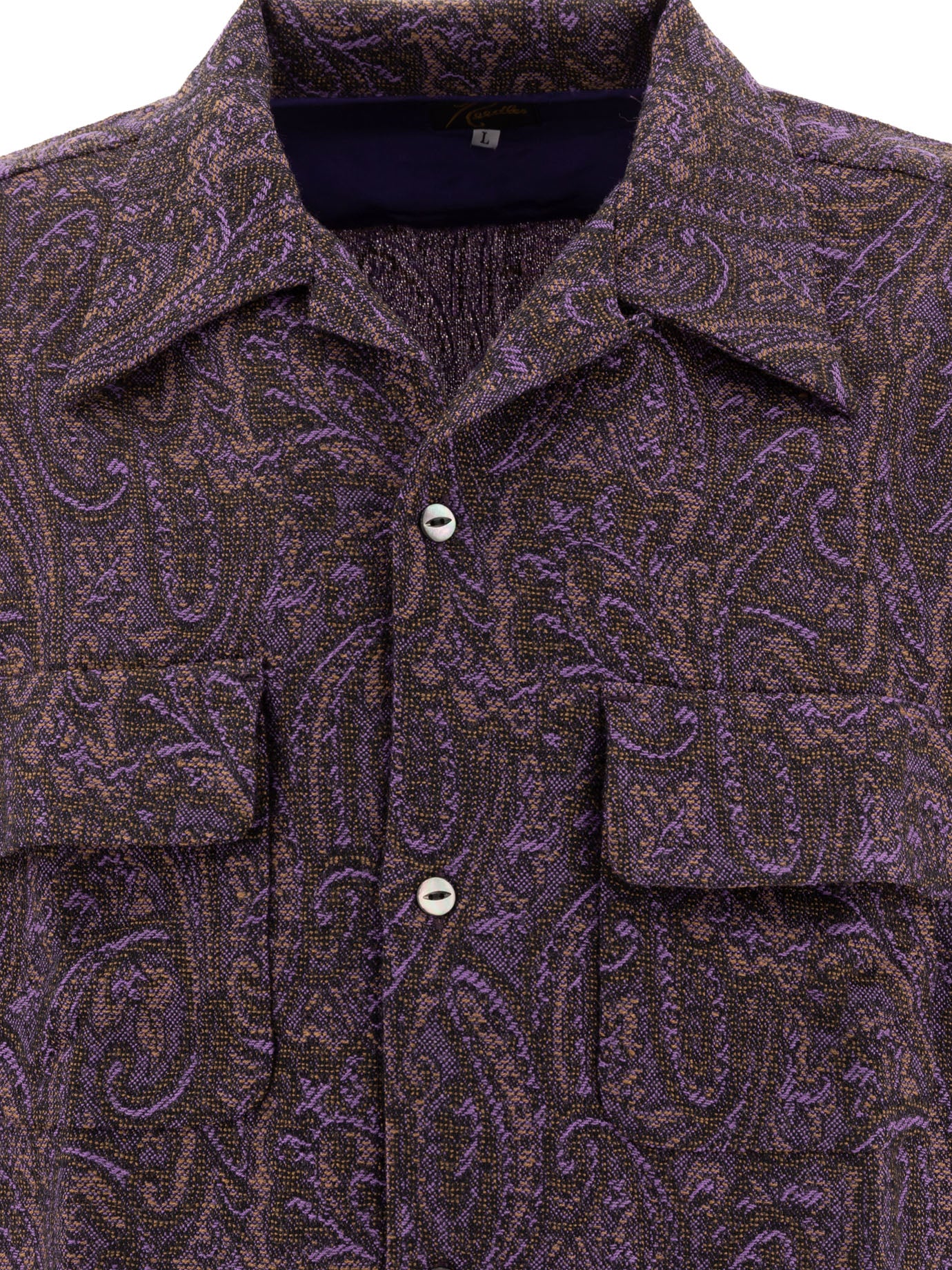 NEEDLES Relaxed Fit Paisley Wool Shirt for Men