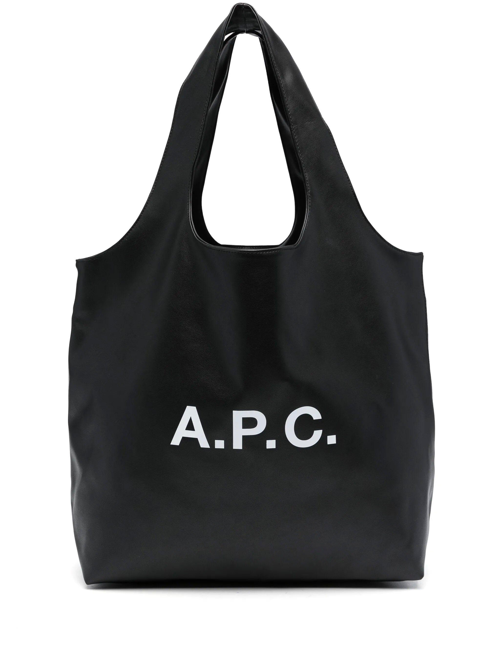 A.P.C. Synthetic Leather Shopping Tote Handbag