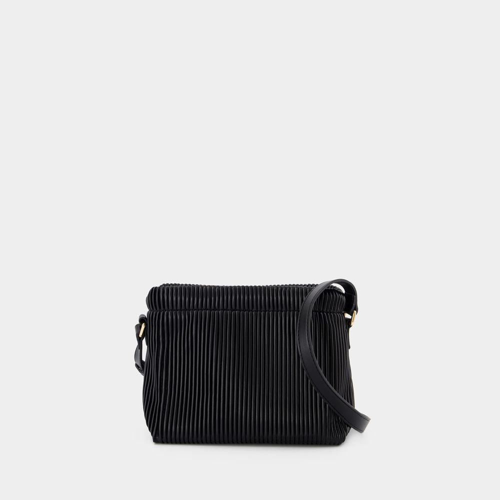 A.P.C. Mini Crossbody Bag with Pleated Recycled Material